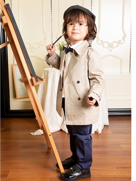 时尚小鱼童装2022秋冬季黑色长裤