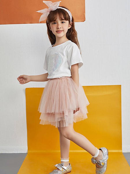 ABCKIDS童装2022春夏季白色T恤