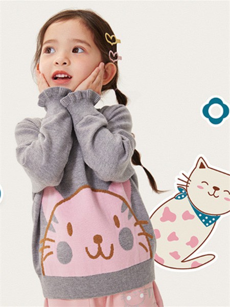 ABCKIDS童装2023春夏季灰色卫衣