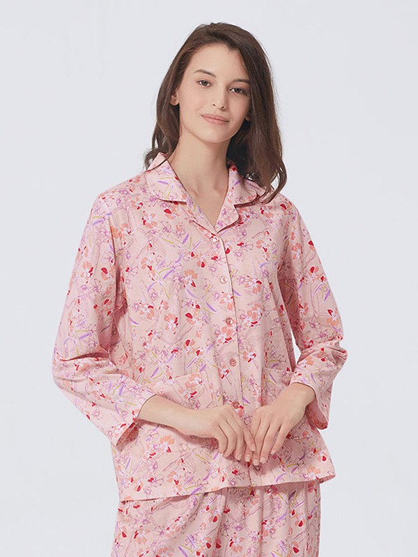 铜牛2023春夏季粉色家居服