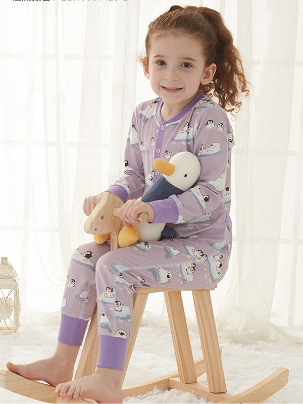 i2023春夏季紫色家居服