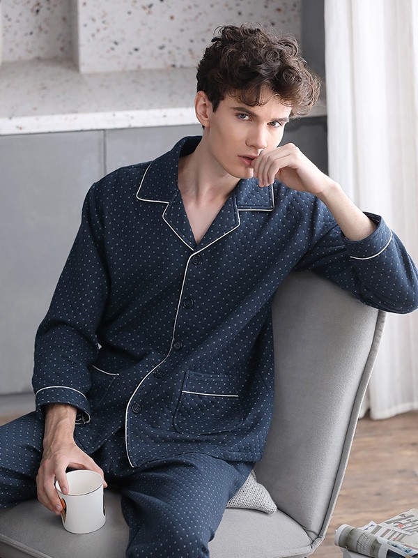 达尔丽 内衣2022春夏季藏蓝色家居服