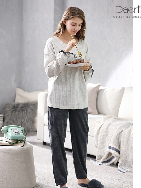 达尔丽 内衣2023春夏季白色家居服