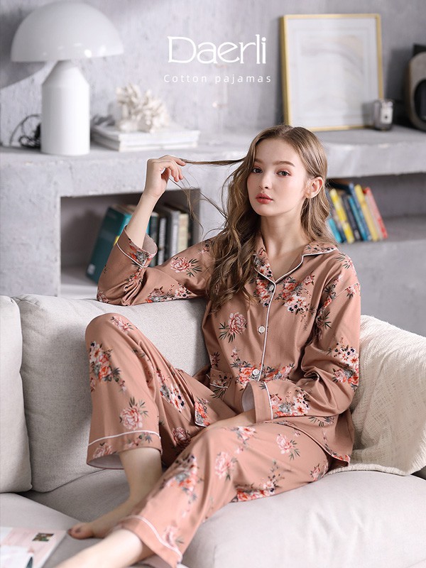 达尔丽 内衣2023春夏季咖啡色家居服