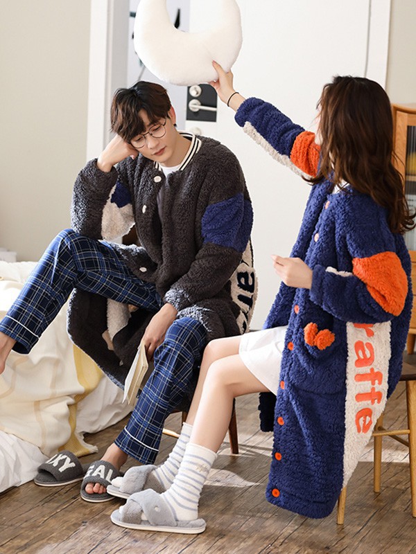 可人儿内衣2022秋冬季藏蓝色家居服