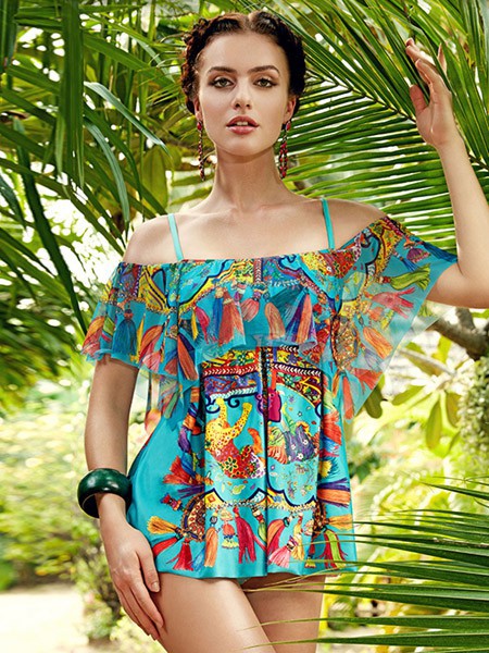 安莉芳内衣2022春夏季绿色泳衣