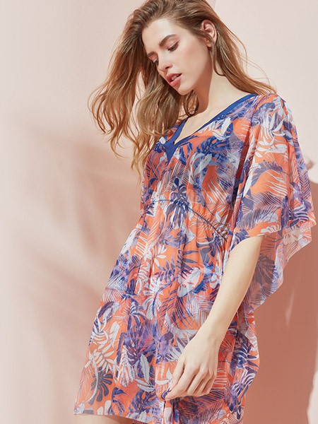 安莉芳内衣2023春夏季粉色泳衣