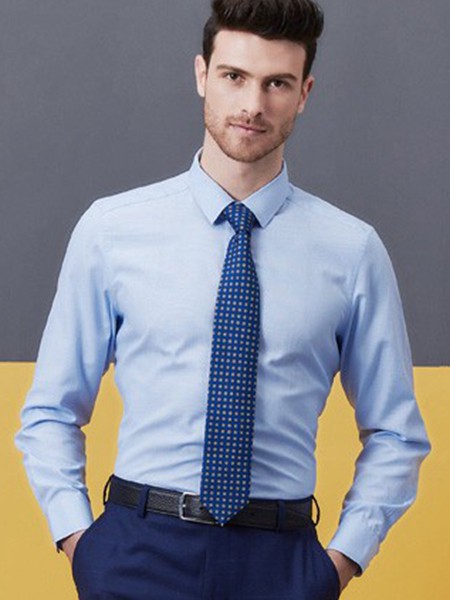 希努尔男装2023春夏季白色衬衫