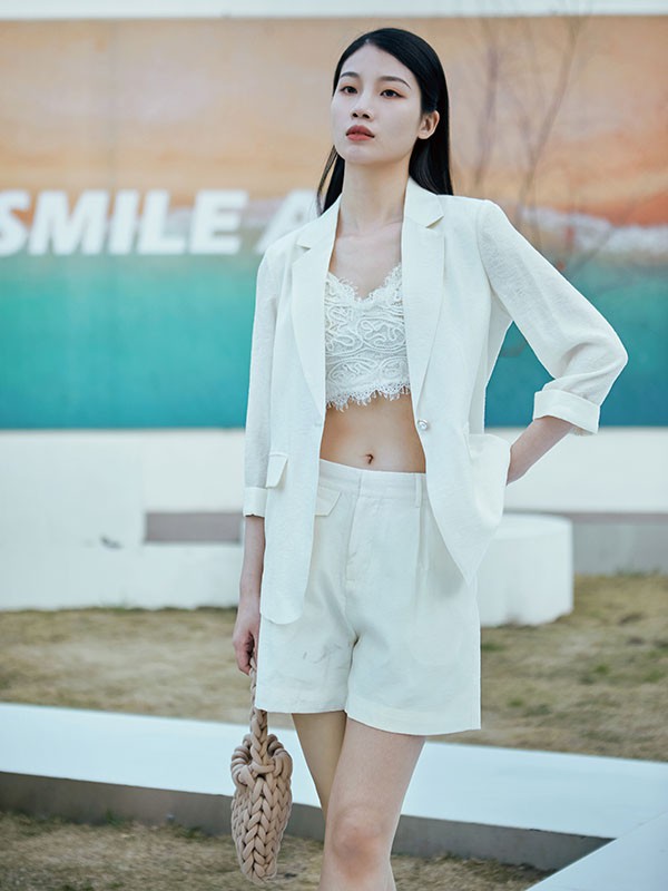 她谷2023春夏季白色背心