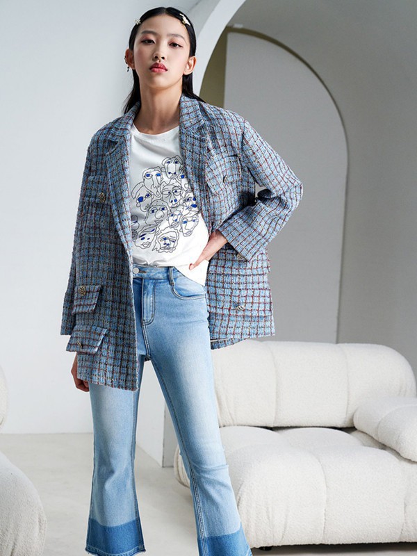 红贝缇女装2023春夏季白色T恤