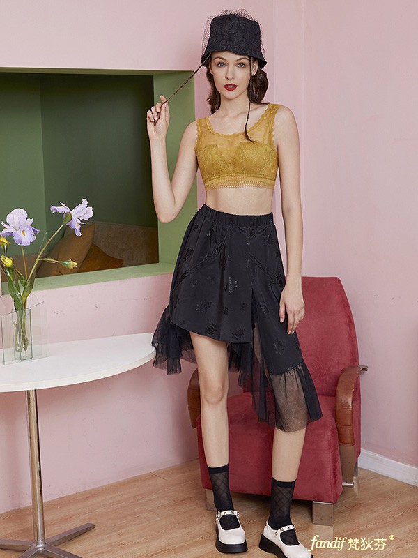 梵狄芬内衣2023春夏季黄色时尚内衣