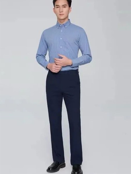 富绅男装2022秋冬季黑色长裤