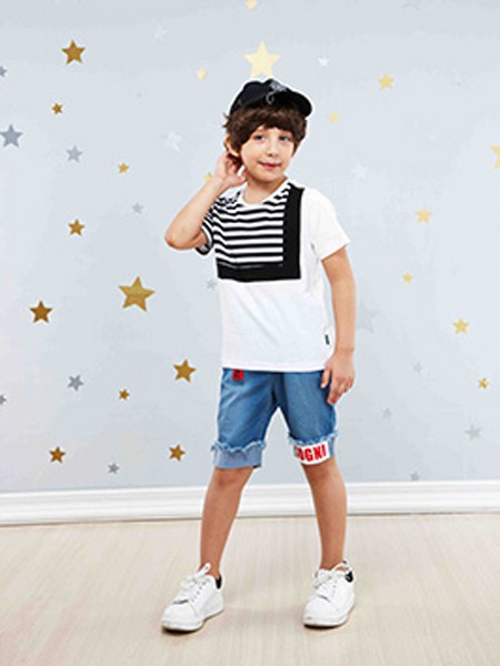 卓维乐（sognikids）童装2023春夏季蓝色短裤