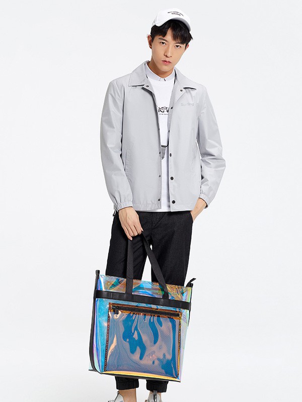 与狼共舞男装2023春夏季白色T恤