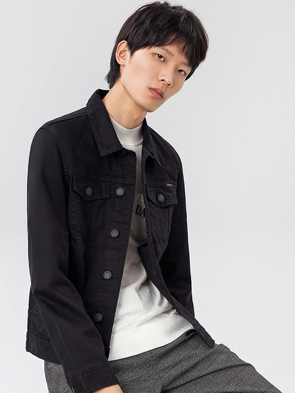 与狼共舞男装2023春夏季白色T恤