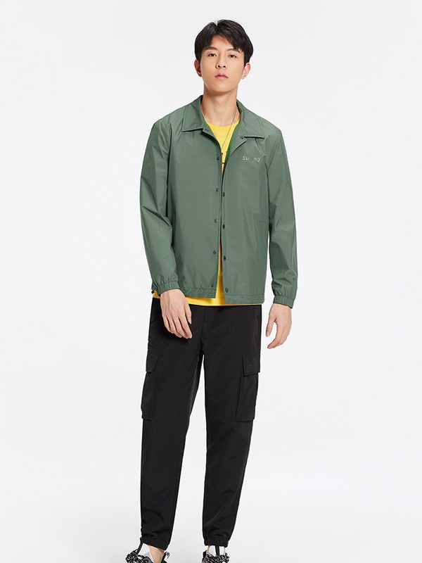 与狼共舞男装2023春夏季黄色T恤