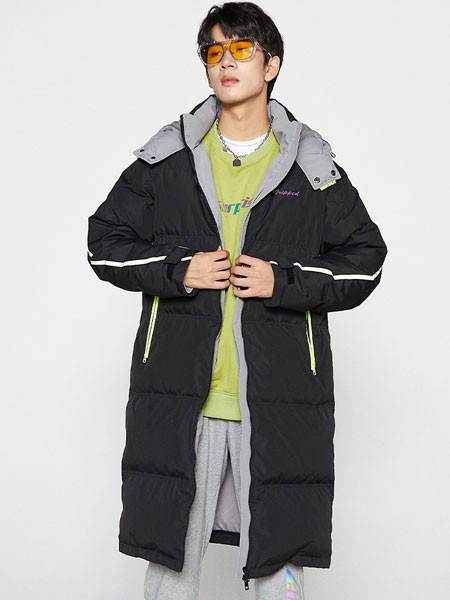 潮流前线休闲装2022秋冬季绿色T恤