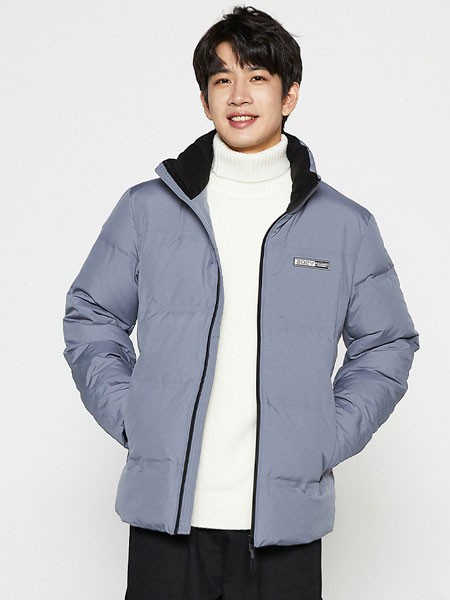 潮流前线休闲装2022秋冬季灰色棉服