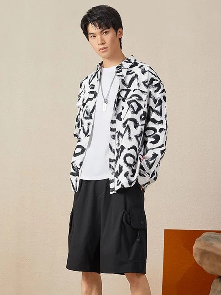 独辫子休闲装2022秋冬季黑色短裤