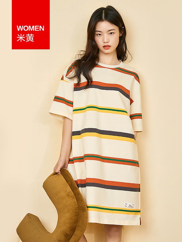 红豆居家内衣2023春夏季白色家居服