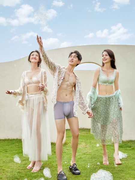 女人心内衣2023春夏季绿色时尚内衣
