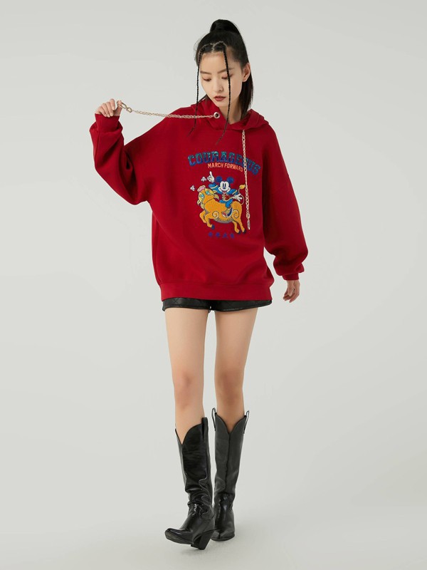 ONLY女装2023春夏季红色T恤