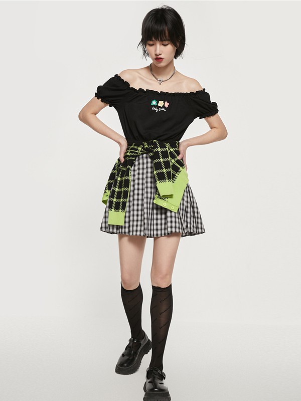 ONLY女装2023春夏季黑色T恤