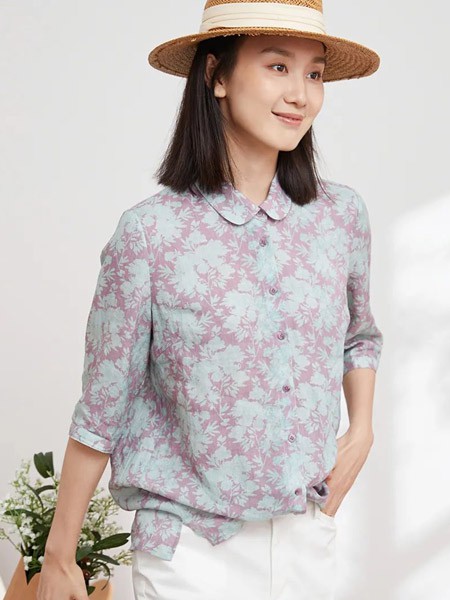 蒲牌2023春夏季灰色衬衫