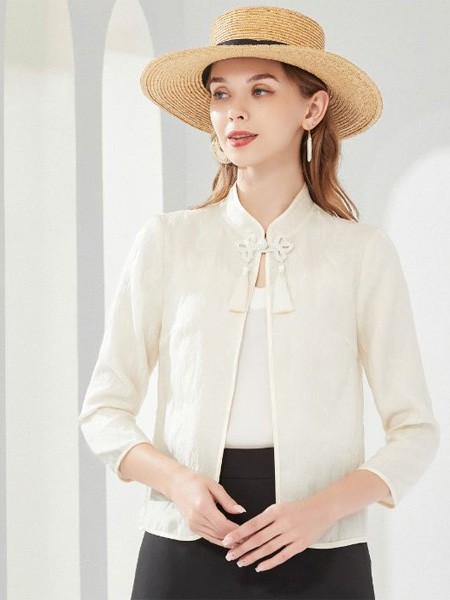 经典故事女装2023春夏季白色衬衫