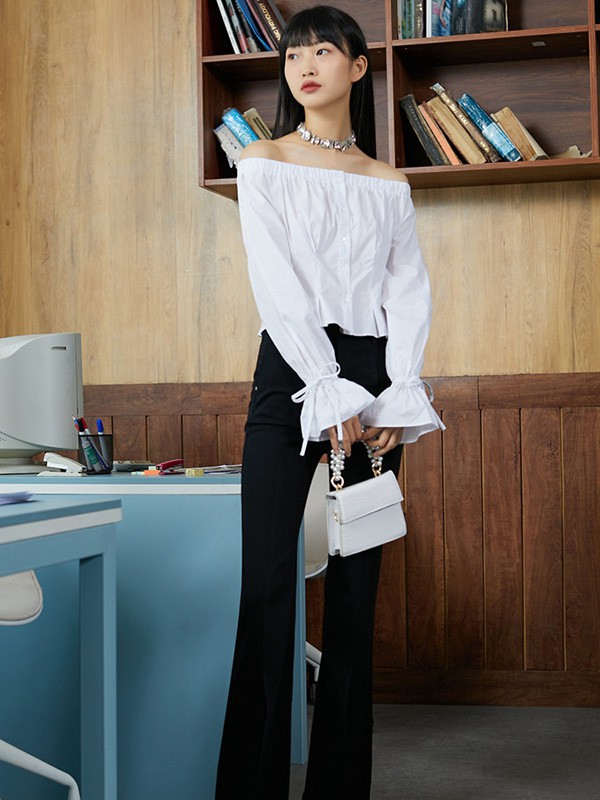 维莎曼女装2023春夏季白色T恤