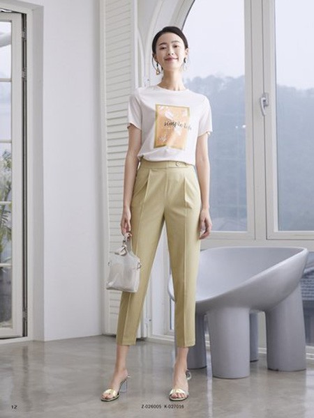 婉枫女装2023春夏季白色T恤