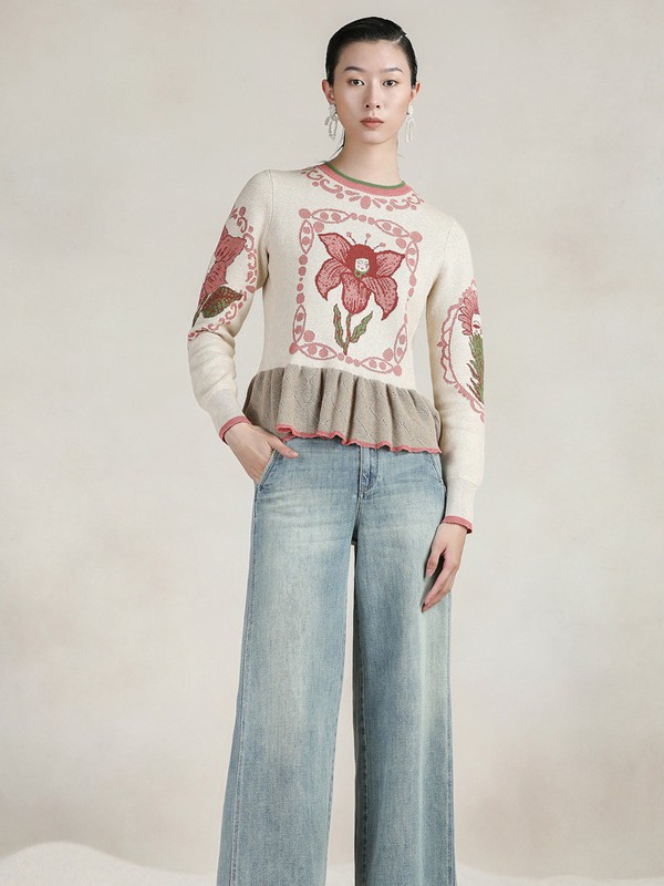 达衣岩女装2023春夏季白色T恤