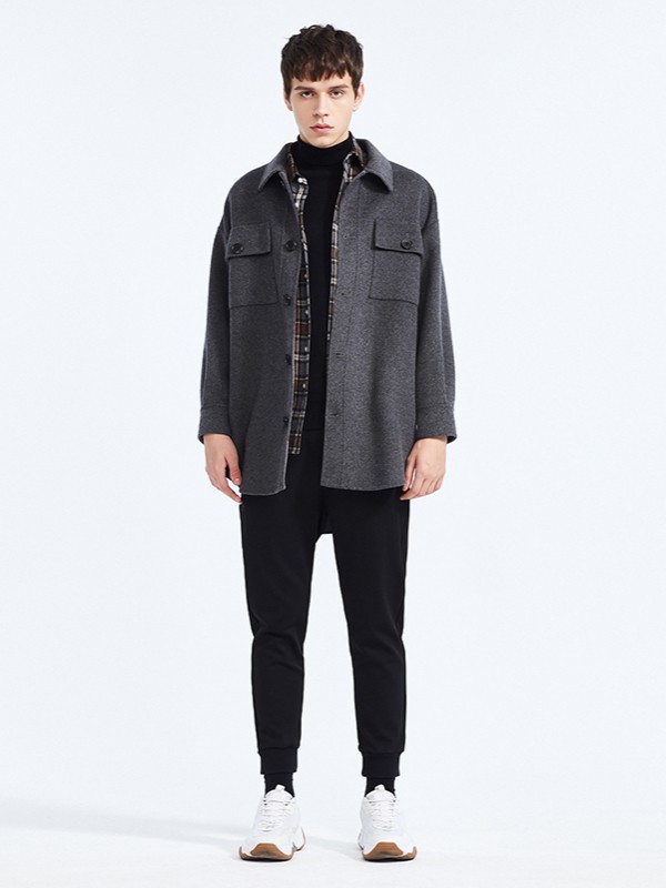 G男装2022秋冬季黑色长裤