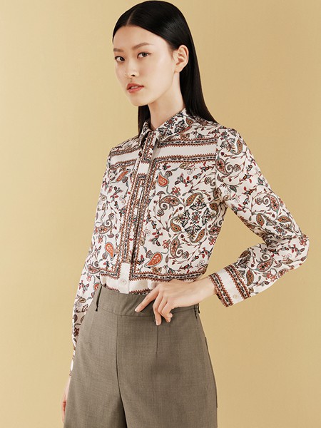 维格娜丝2023春夏季白色衬衫