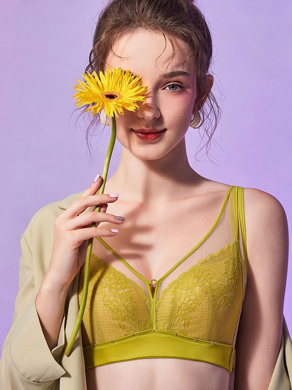 昔慕内衣2023春夏季绿色时尚内衣