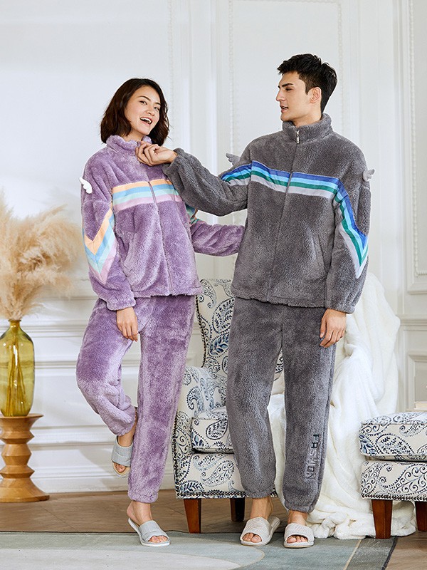 好波内衣2023春夏季紫色家居服