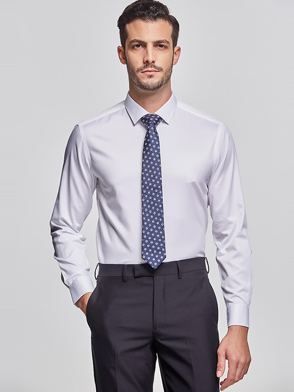 庄吉2023春夏季白色衬衫