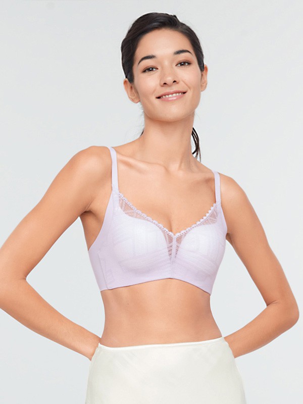 爱慕内衣2023春夏季紫色时尚内衣