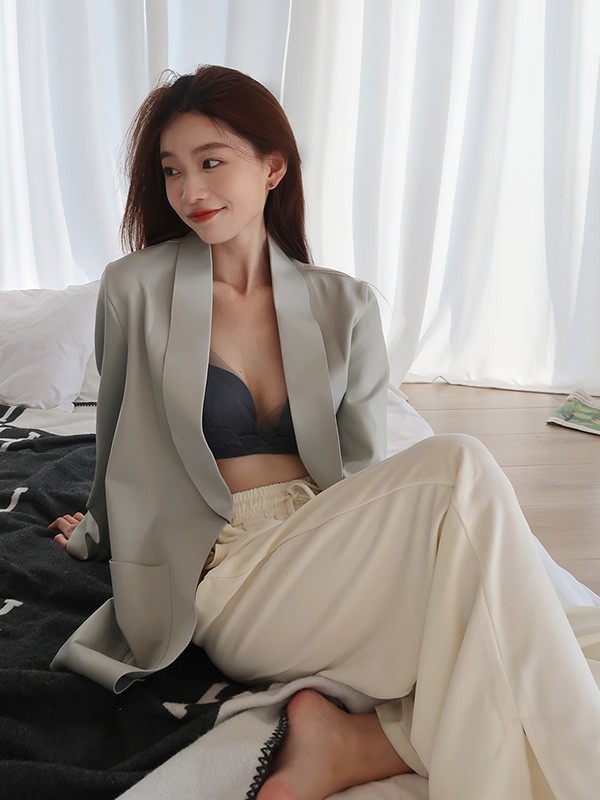 爱慕内衣2023春夏季黑色时尚内衣