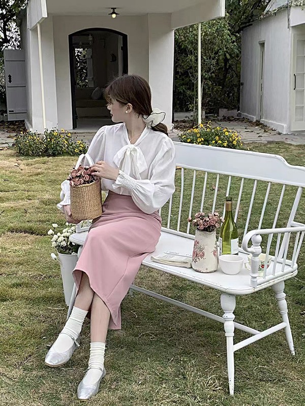 CEF穿依芙女装2023春夏季粉色包臀裙