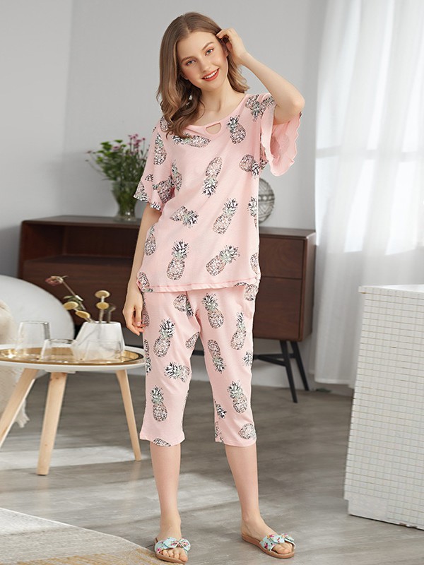 绮瑞内衣2023春夏季粉色家居服