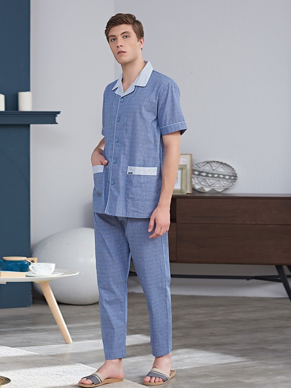 绮瑞内衣2023春夏季蓝色家居服