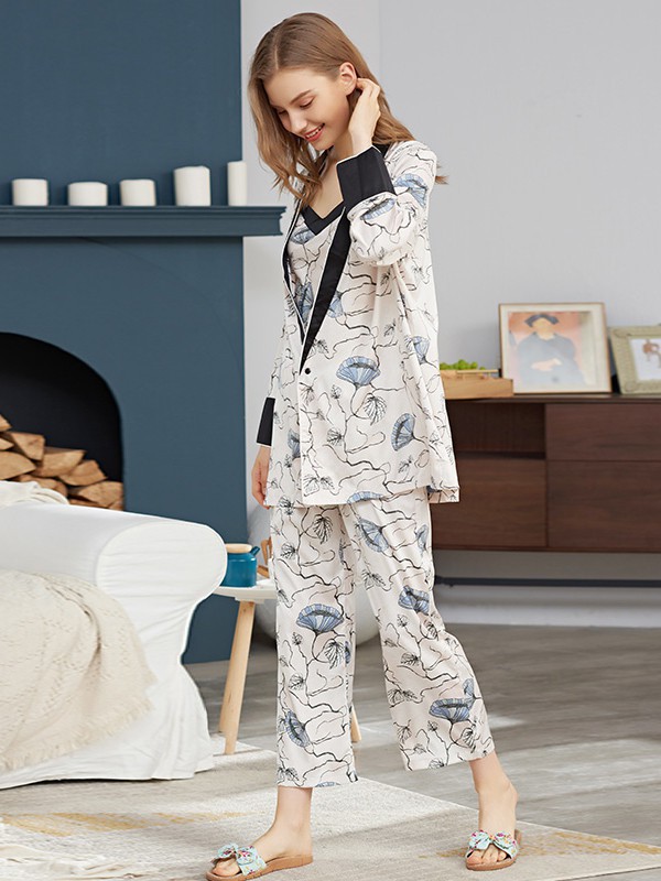 绮瑞内衣2023春夏季白色家居服