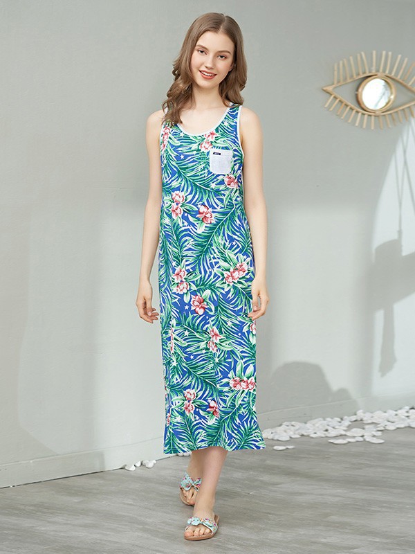 绮瑞内衣2023春夏季绿色家居服