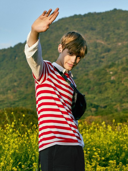 真维斯休闲装2023春夏季白色T恤