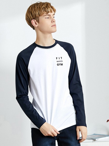 真维斯休闲装2023春夏季白色T恤