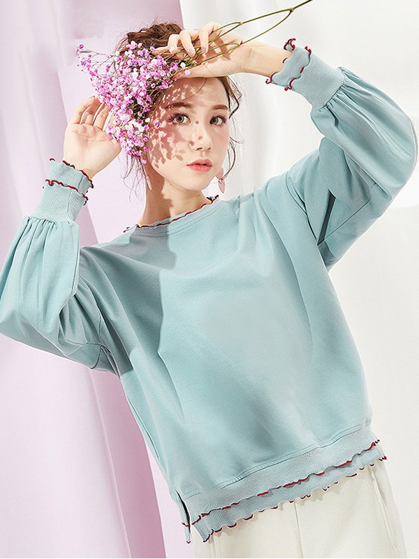 曼丝娜女装2023春夏季绿色T恤