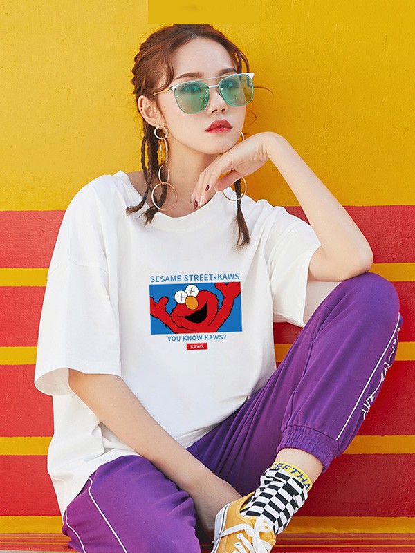 曼丝娜女装2023春夏季白色T恤