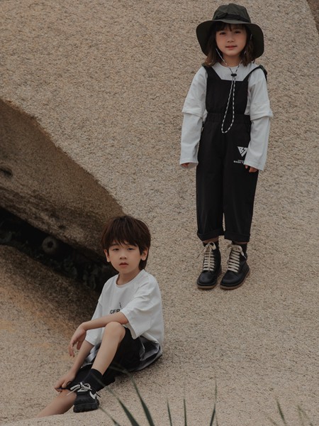 巴迪小虎童装2023春夏季白色衬衫