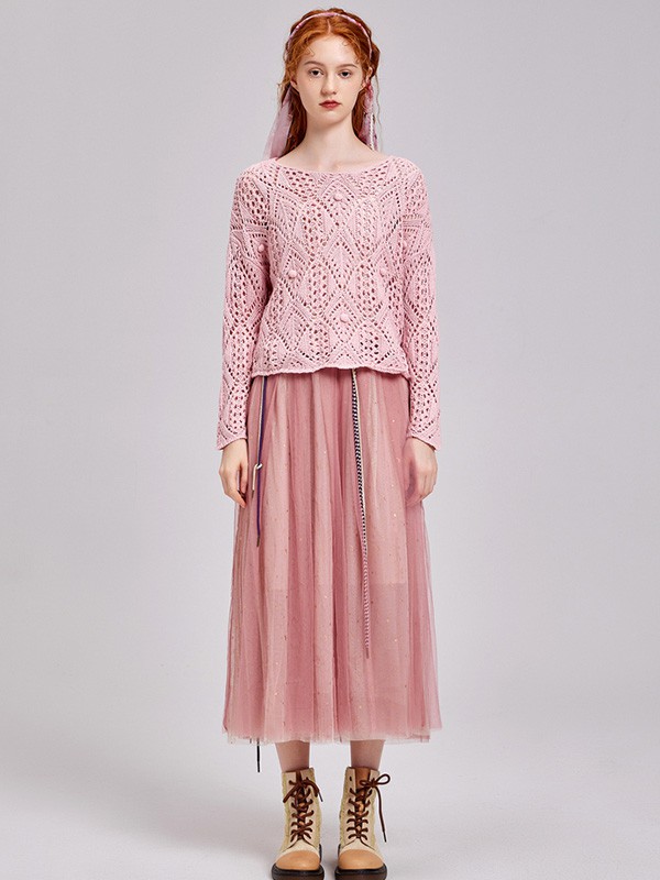 PHORM女装2023春夏季粉色T恤